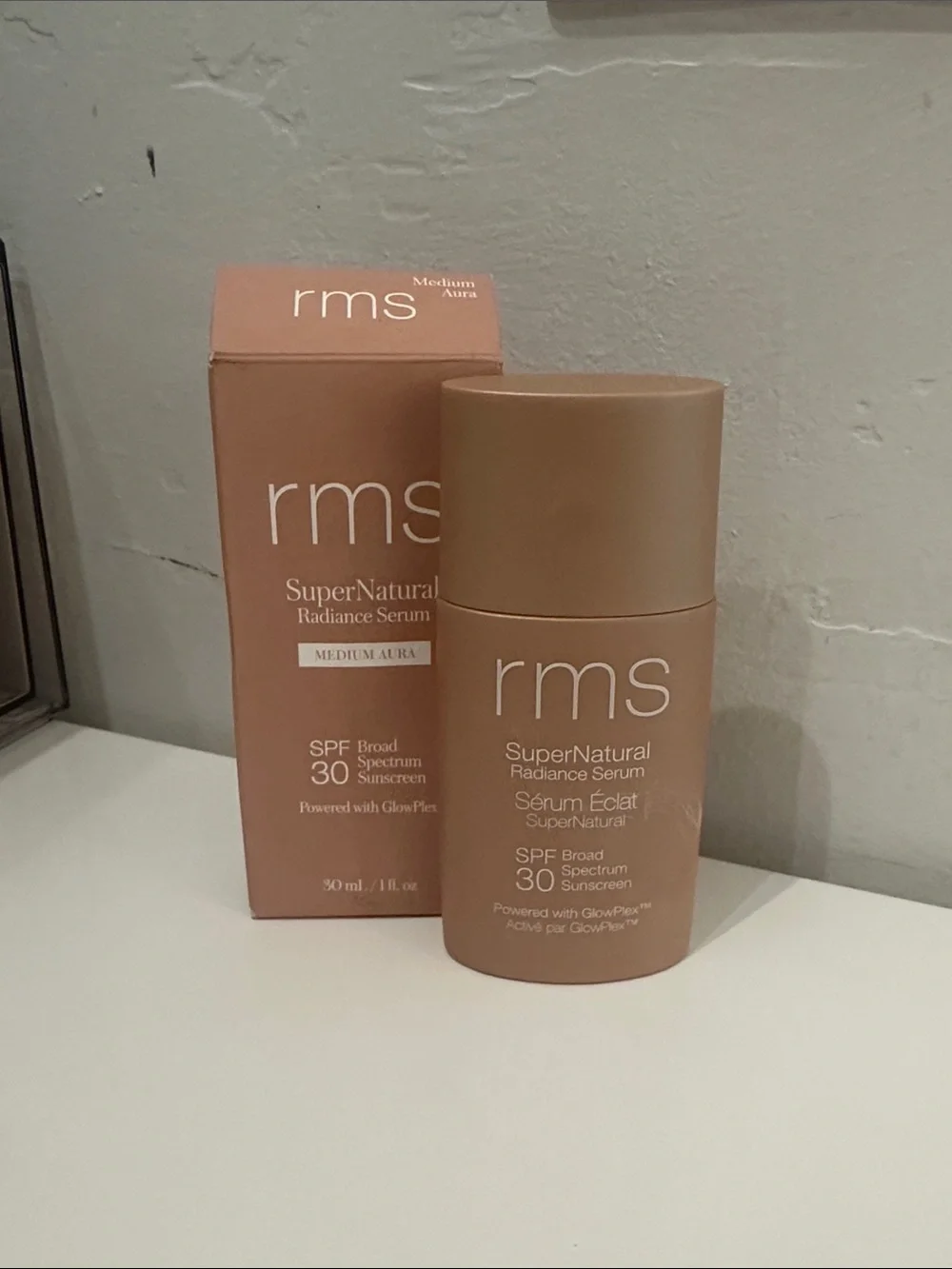 RMS Beauty SuperNatural Radiance Serum - Warm Peach Box